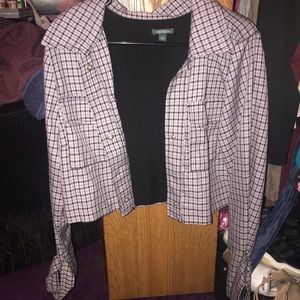 Black and purple jacket